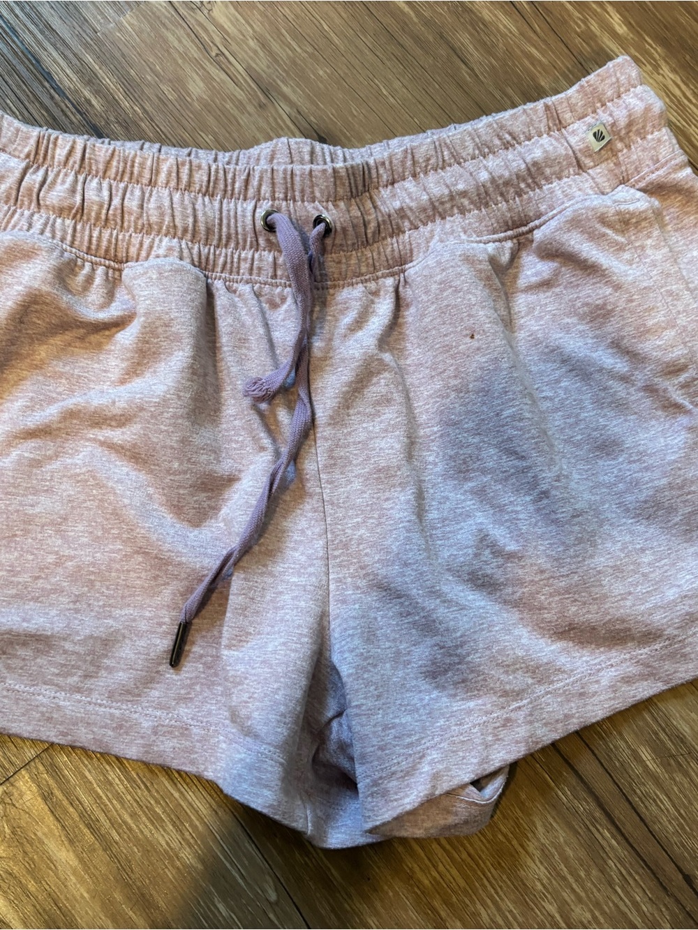 Marika Lavender Drawstring Athletic Shorts